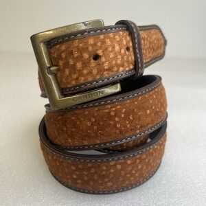 CARDON Argentina Men's Embroidered Leather Suede Belt Size XL Cosas Nuestras